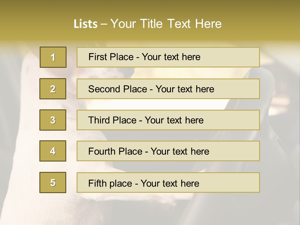 Jack Standing Terrier PowerPoint Template