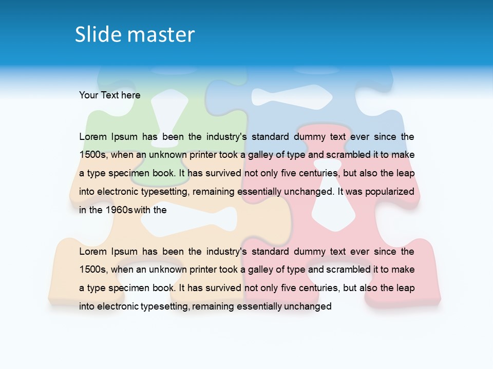 Link Tie Color PowerPoint Template