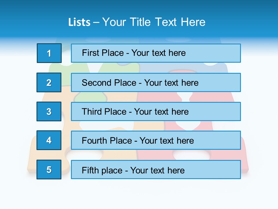 Link Tie Color PowerPoint Template