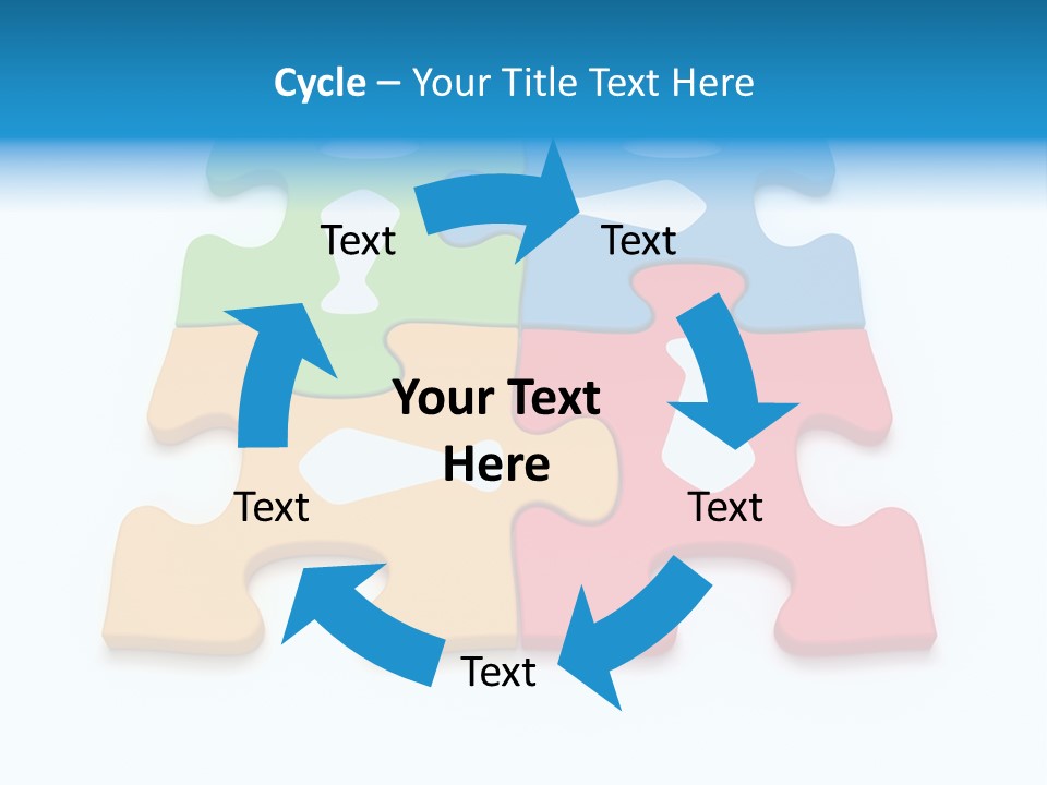 Link Tie Color PowerPoint Template