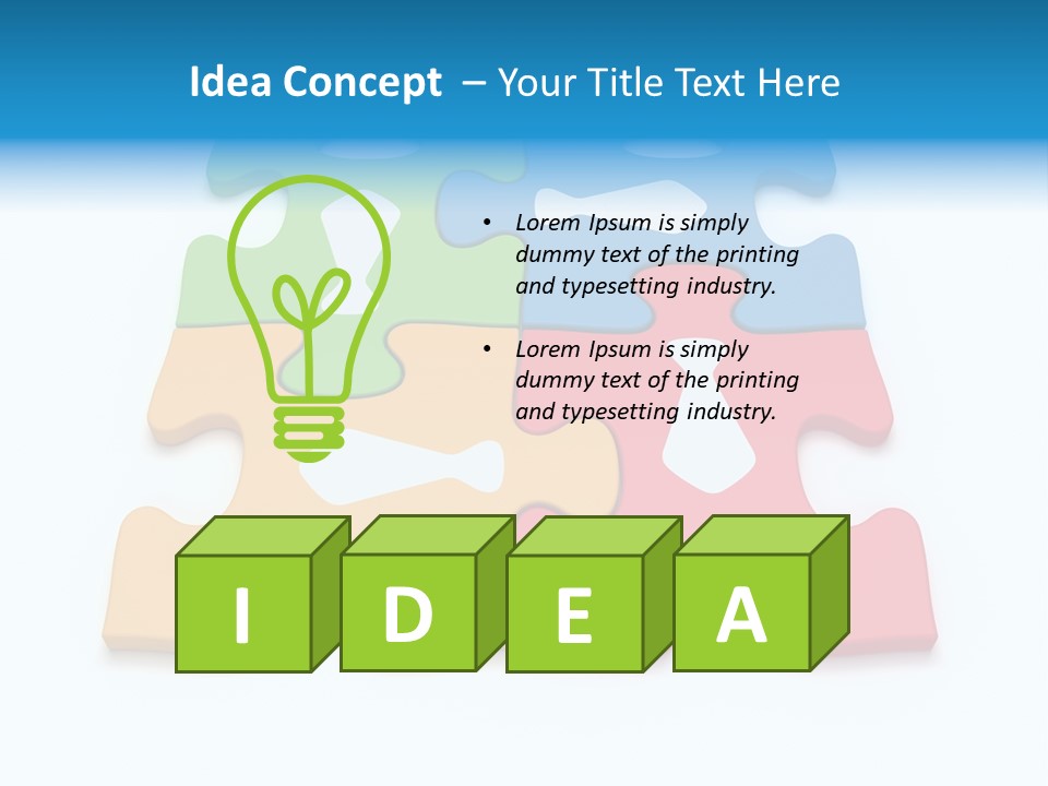 Link Tie Color PowerPoint Template