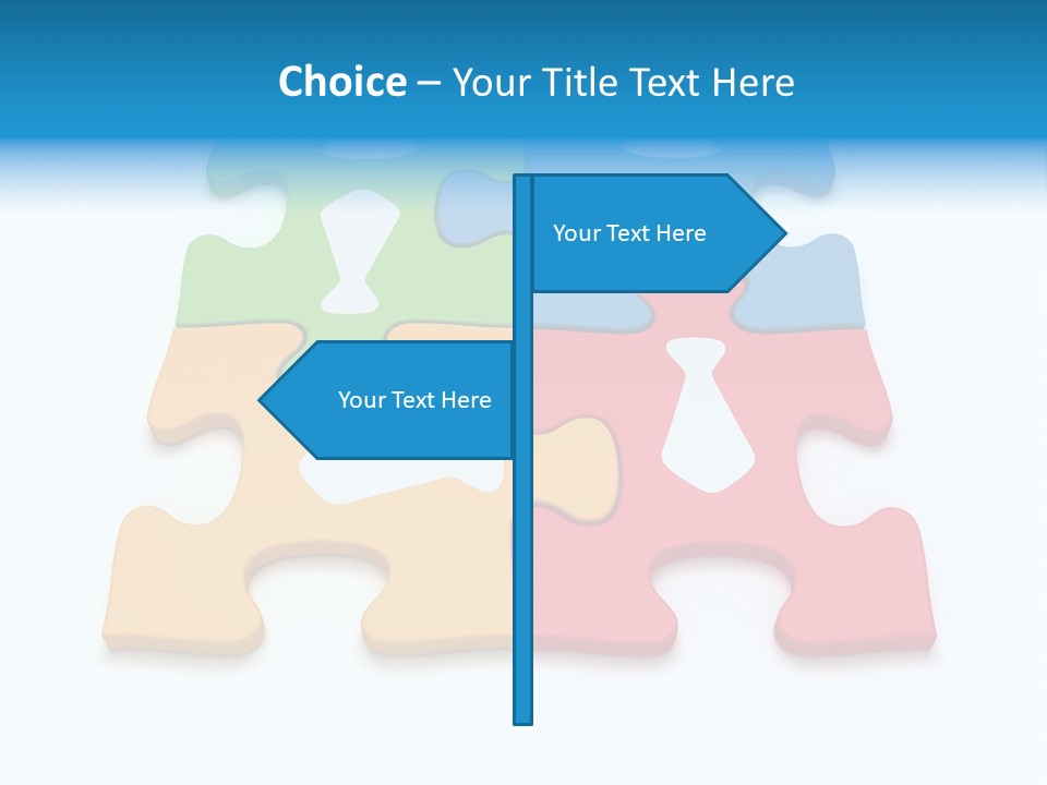 Link Tie Color PowerPoint Template