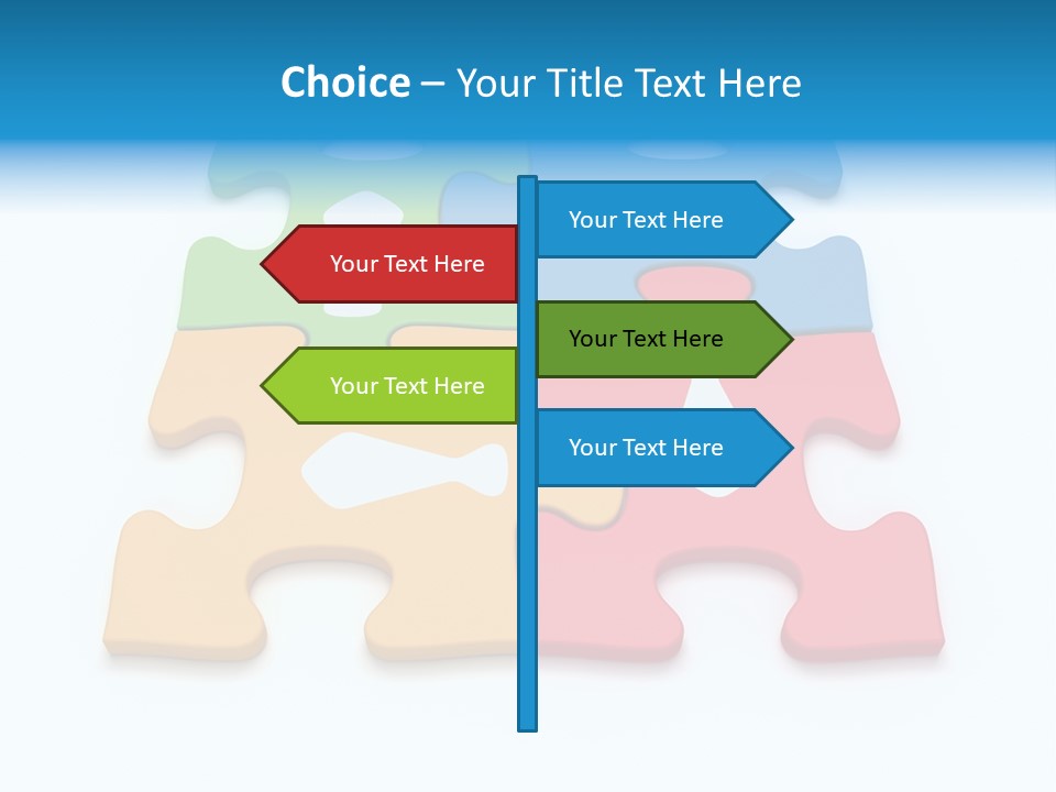 Link Tie Color PowerPoint Template