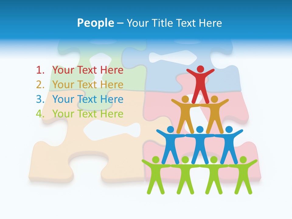 Link Tie Color PowerPoint Template