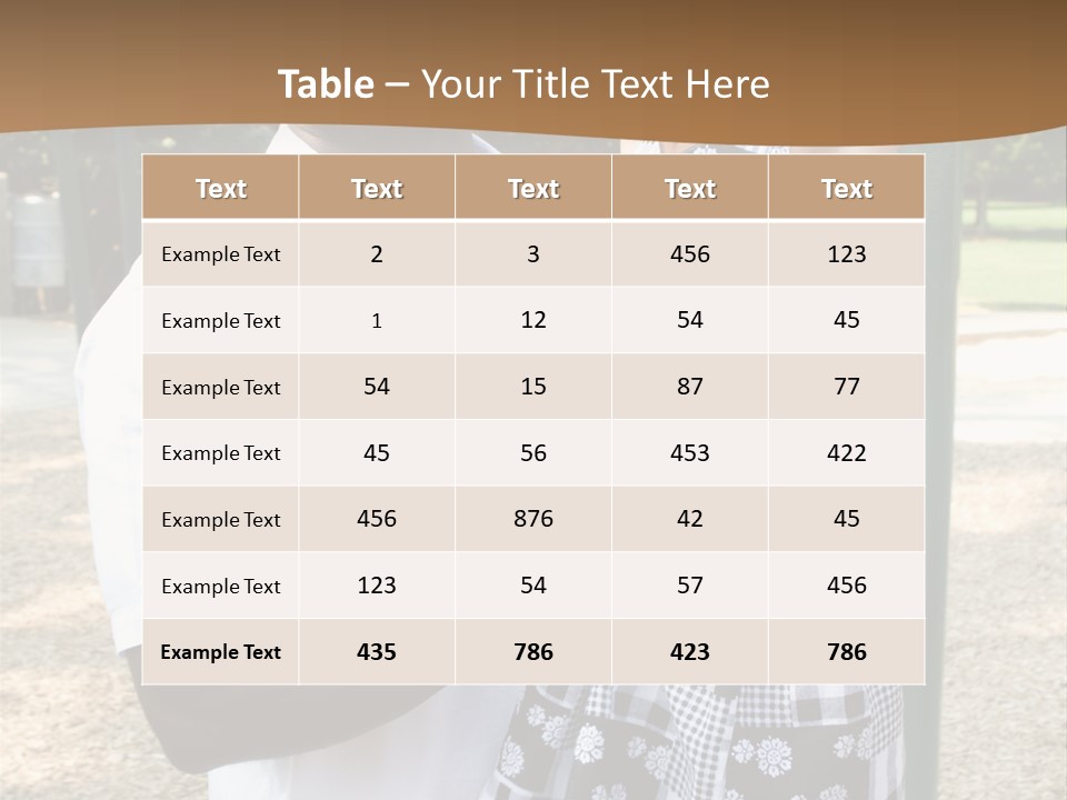 Playground Outdoors Ethnic PowerPoint Template