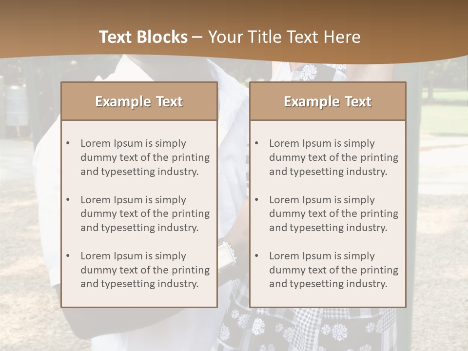 Playground Outdoors Ethnic PowerPoint Template