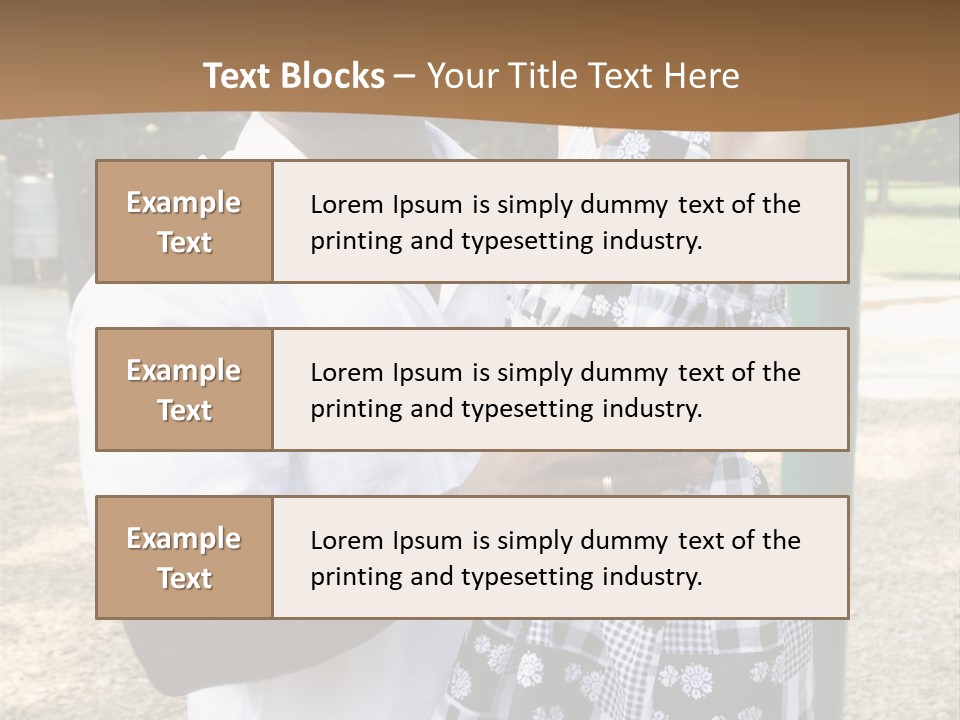 Playground Outdoors Ethnic PowerPoint Template