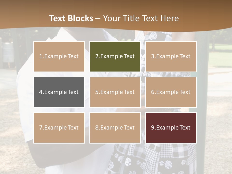 Playground Outdoors Ethnic PowerPoint Template