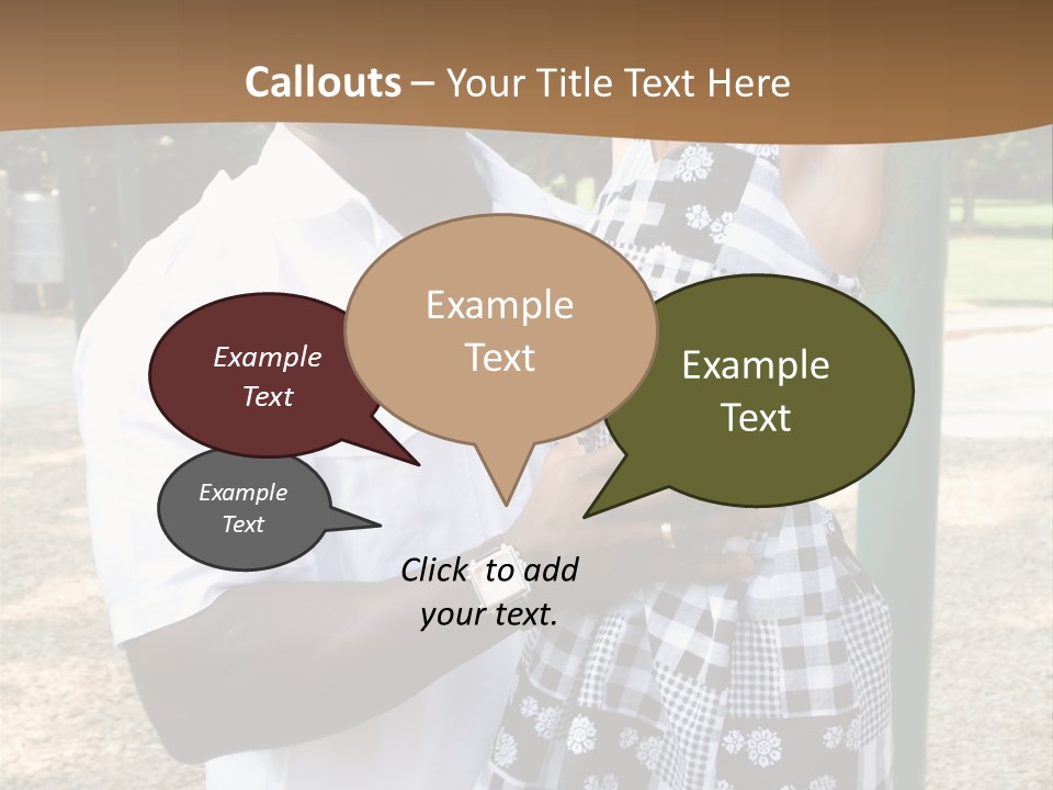Playground Outdoors Ethnic PowerPoint Template