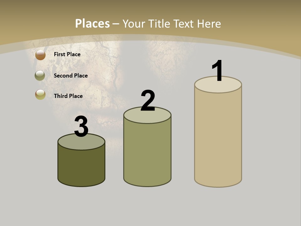 Portrait Textured Isolated PowerPoint Template