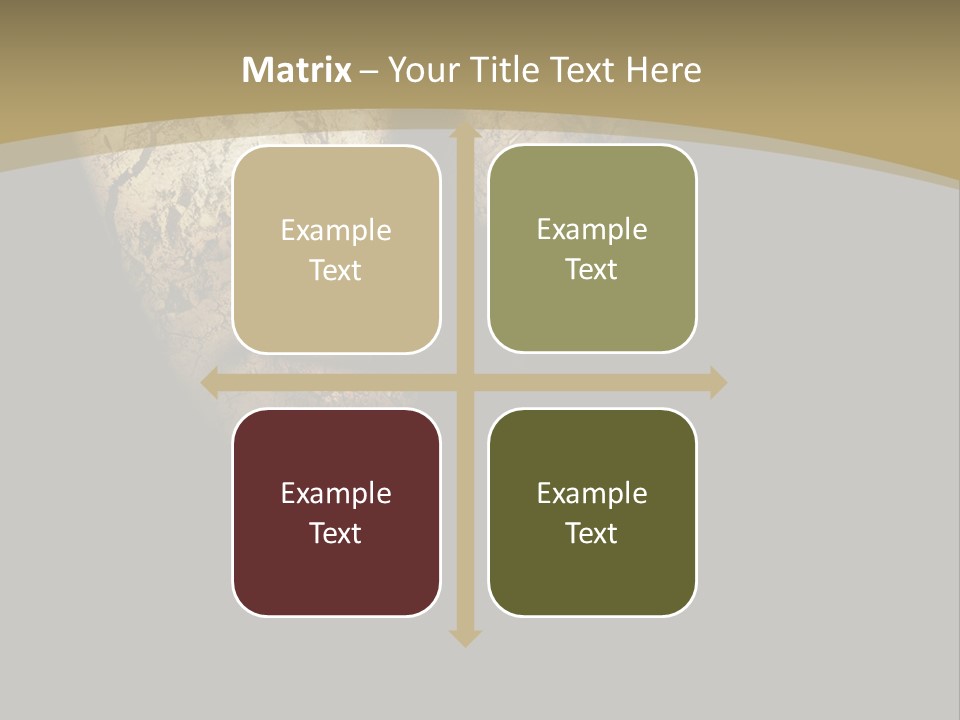 Portrait Textured Isolated PowerPoint Template