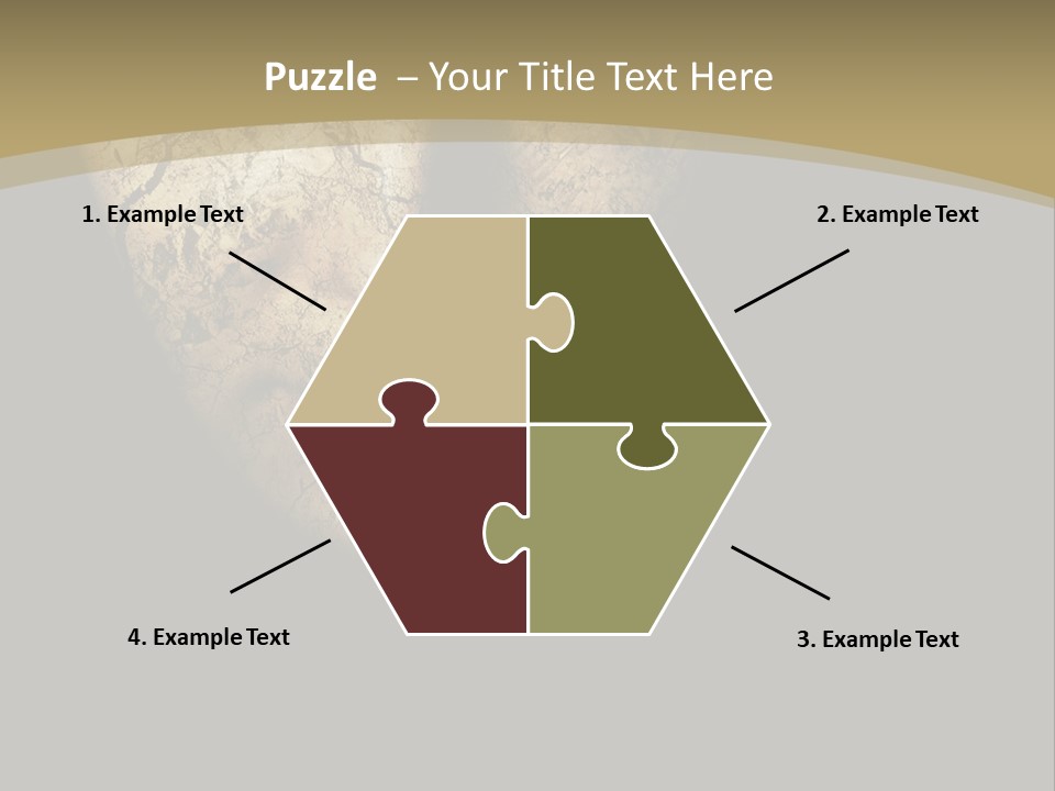 Portrait Textured Isolated PowerPoint Template