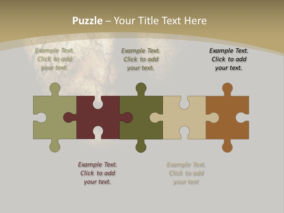 Portrait Textured Isolated PowerPoint Template