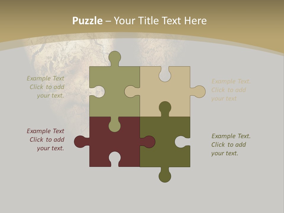 Portrait Textured Isolated PowerPoint Template