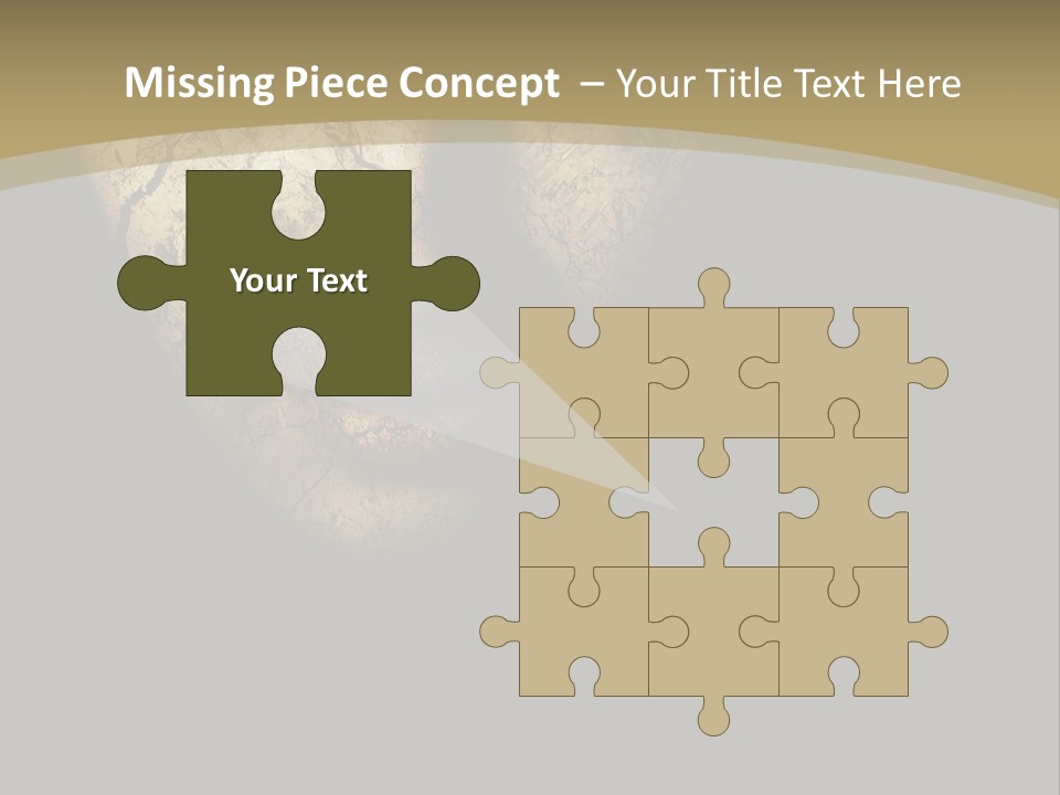 Portrait Textured Isolated PowerPoint Template