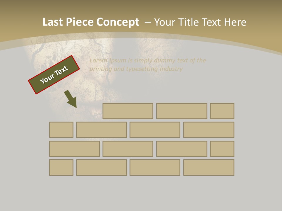 Portrait Textured Isolated PowerPoint Template