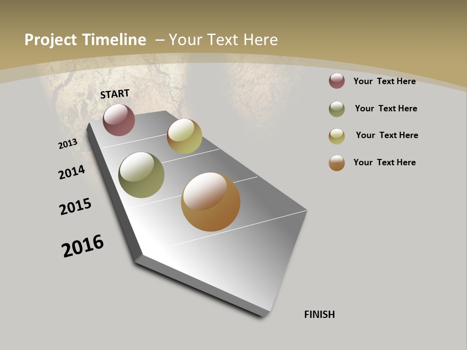 Portrait Textured Isolated PowerPoint Template