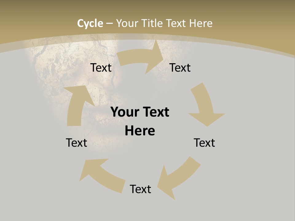 Portrait Textured Isolated PowerPoint Template
