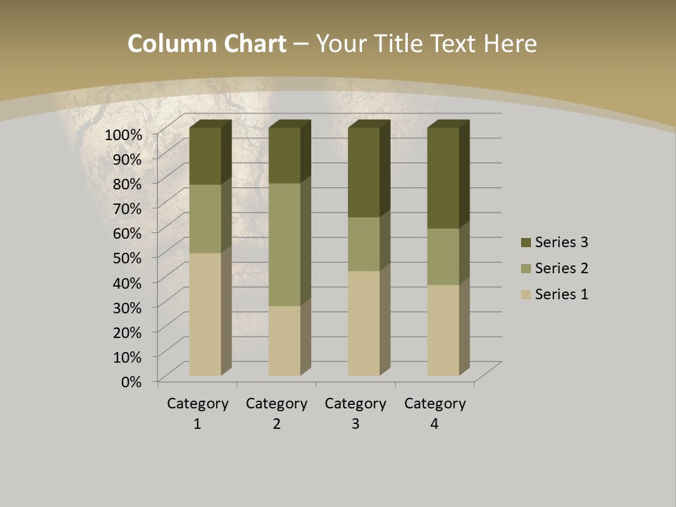 Portrait Textured Isolated PowerPoint Template