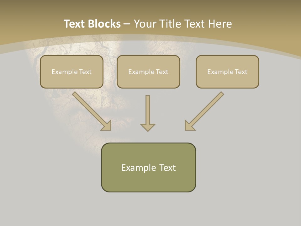 Portrait Textured Isolated PowerPoint Template