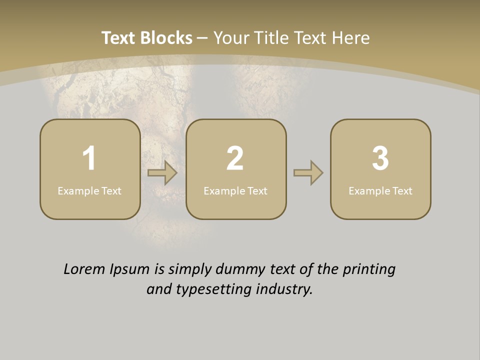 Portrait Textured Isolated PowerPoint Template