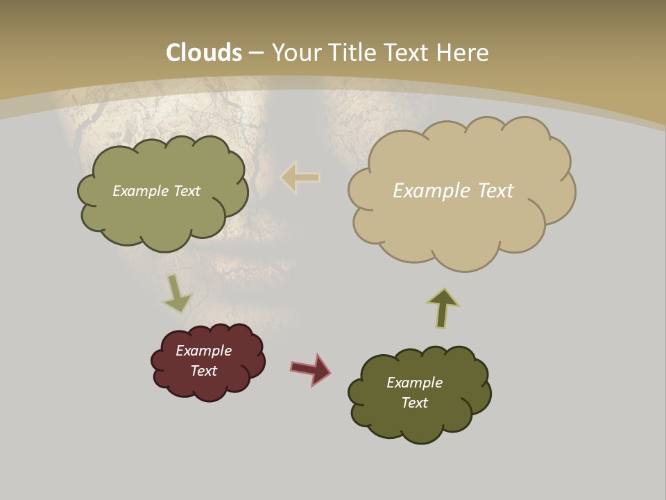 Portrait Textured Isolated PowerPoint Template