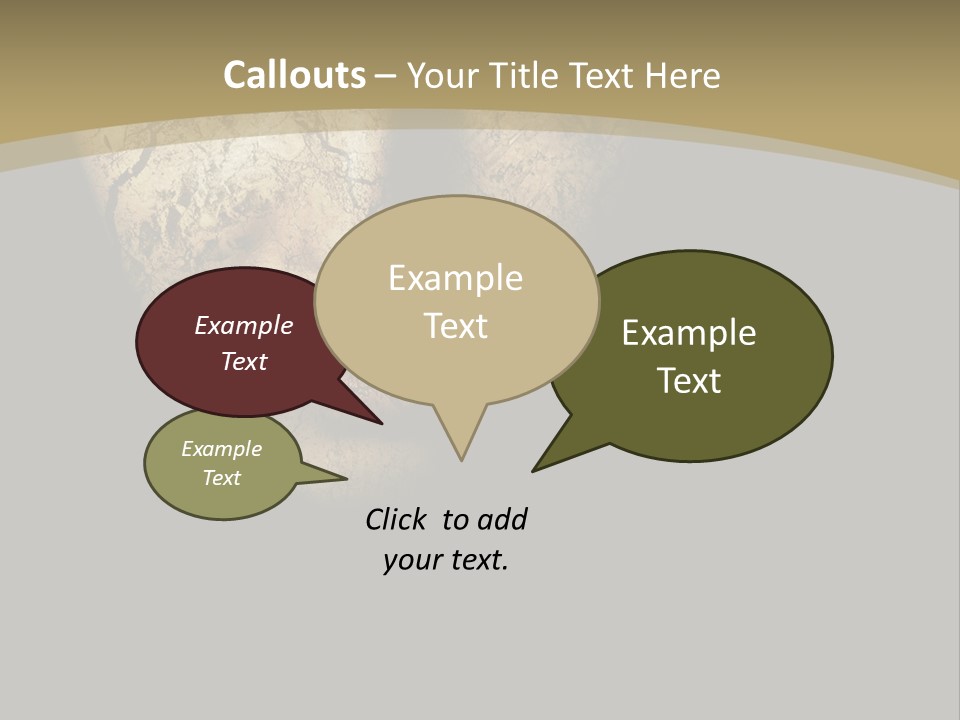 Portrait Textured Isolated PowerPoint Template