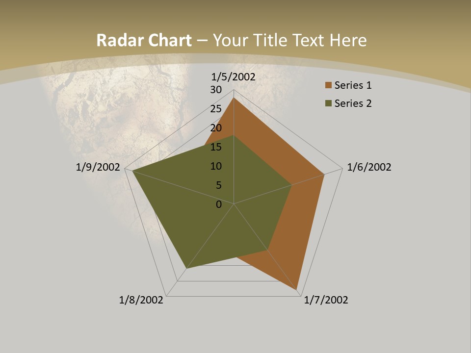 Portrait Textured Isolated PowerPoint Template