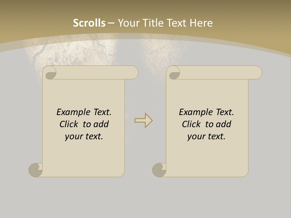 Portrait Textured Isolated PowerPoint Template