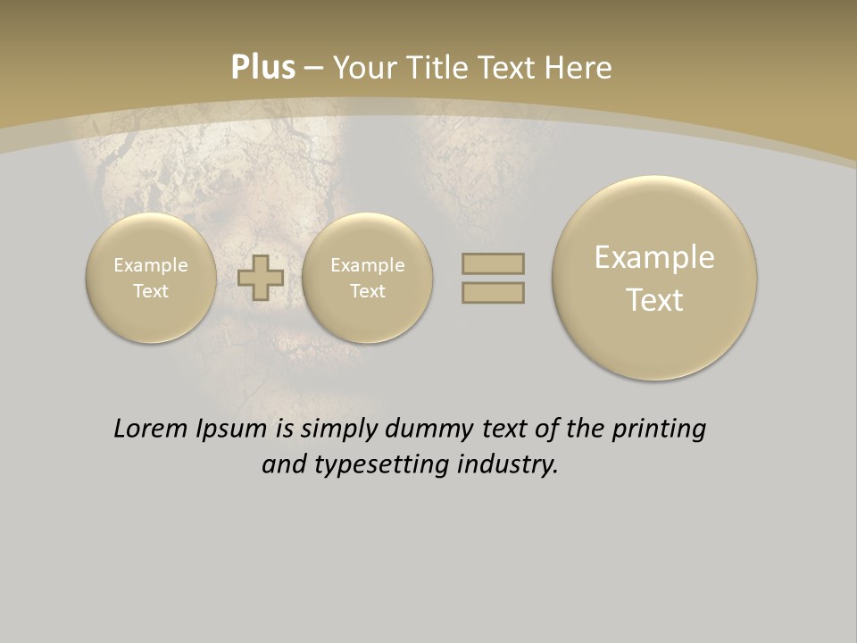 Portrait Textured Isolated PowerPoint Template