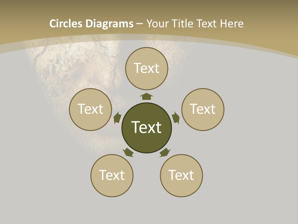 Portrait Textured Isolated PowerPoint Template