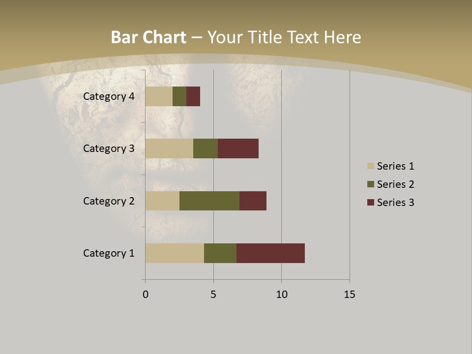 Portrait Textured Isolated PowerPoint Template