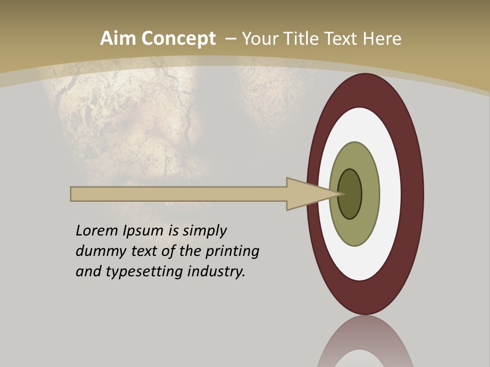 Portrait Textured Isolated PowerPoint Template