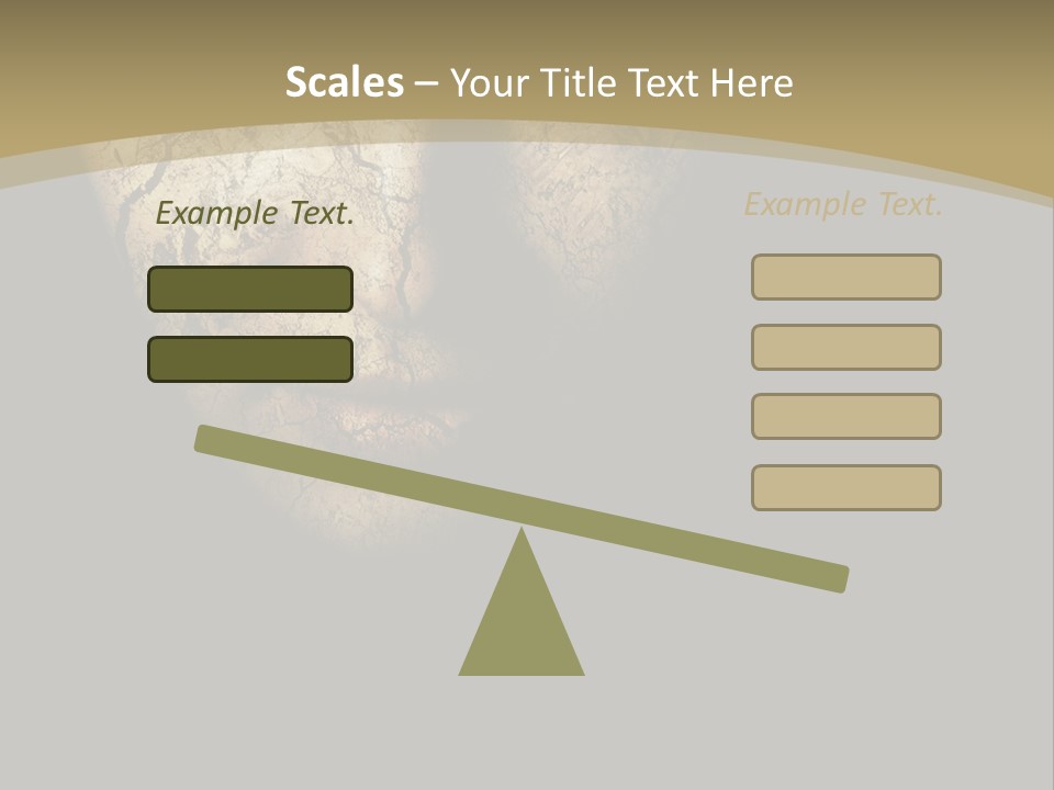 Portrait Textured Isolated PowerPoint Template