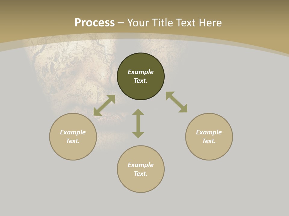 Portrait Textured Isolated PowerPoint Template