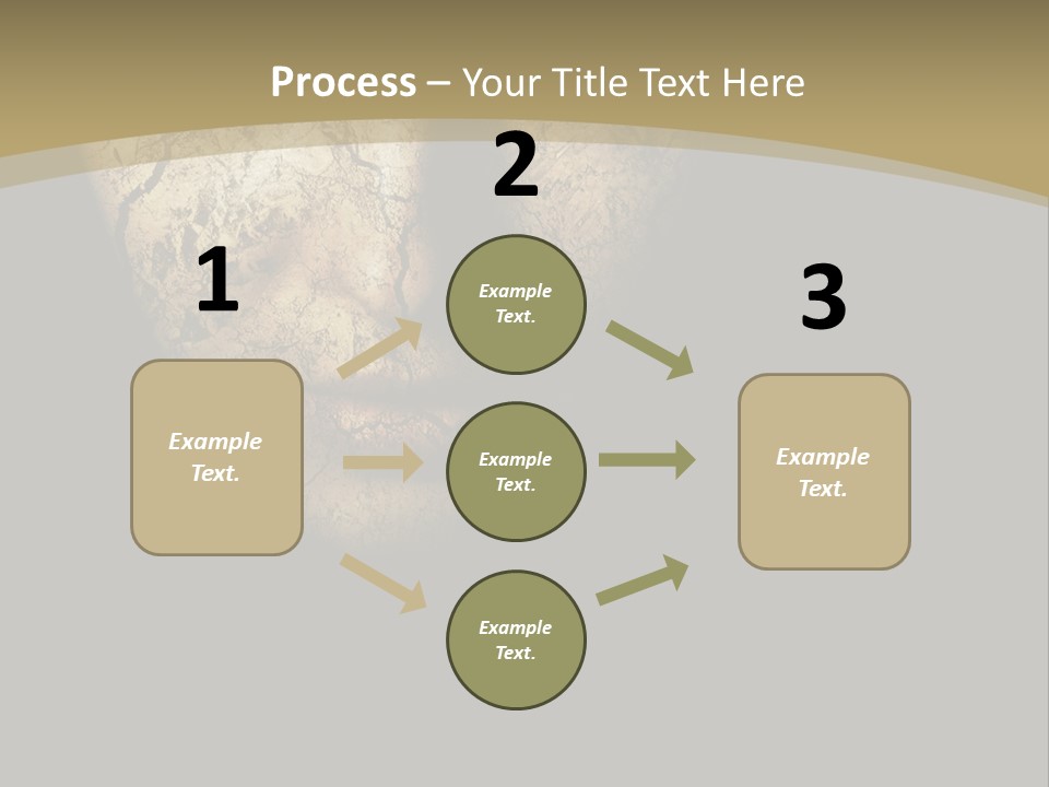 Portrait Textured Isolated PowerPoint Template