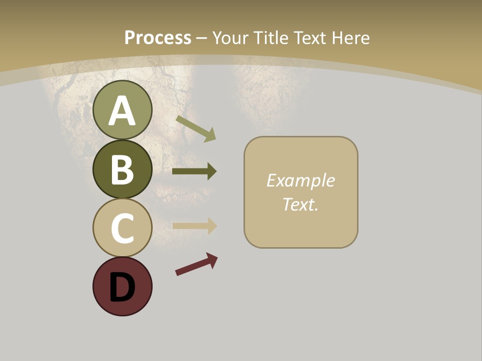 Portrait Textured Isolated PowerPoint Template