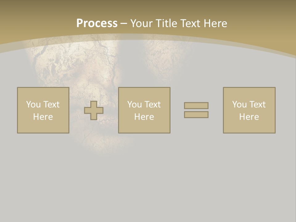 Portrait Textured Isolated PowerPoint Template