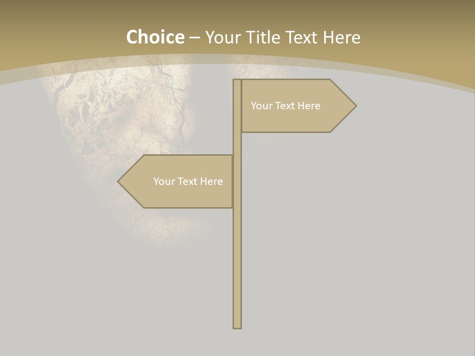 Portrait Textured Isolated PowerPoint Template