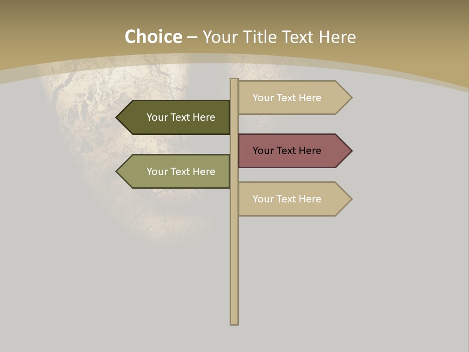 Portrait Textured Isolated PowerPoint Template