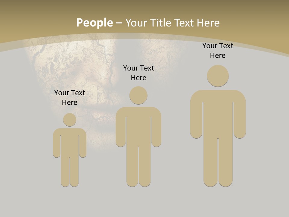 Portrait Textured Isolated PowerPoint Template