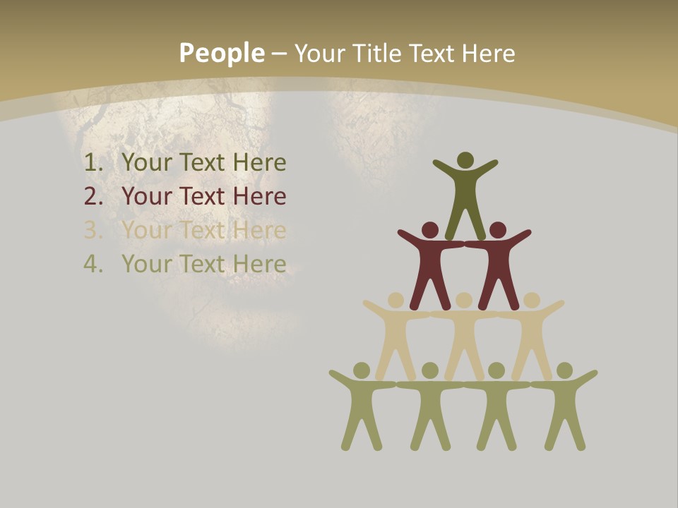 Portrait Textured Isolated PowerPoint Template