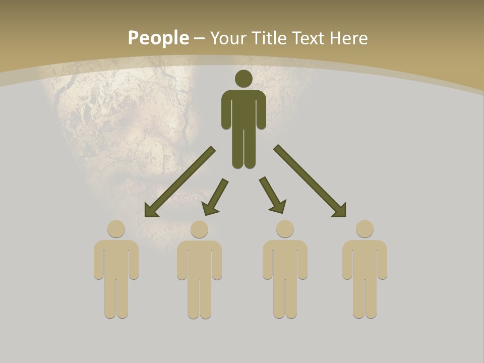 Portrait Textured Isolated PowerPoint Template