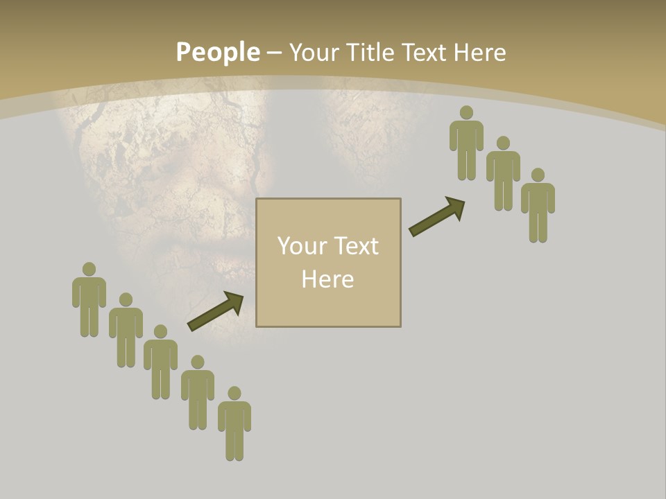 Portrait Textured Isolated PowerPoint Template