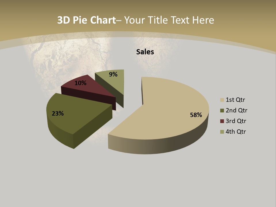 Portrait Textured Isolated PowerPoint Template