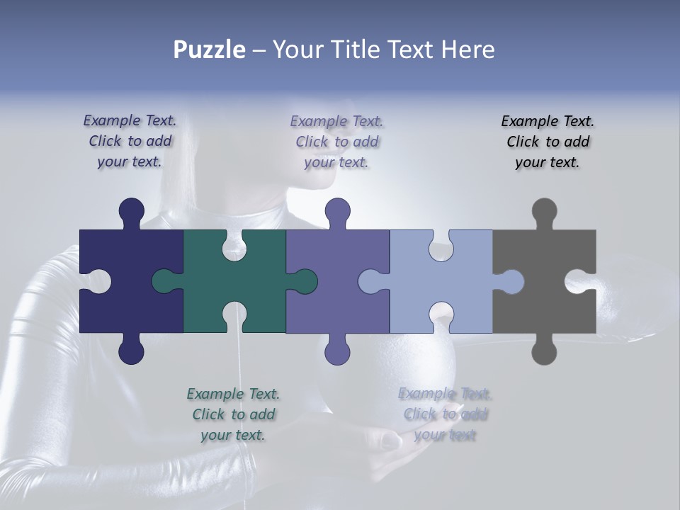 Woman Fashion Cyber PowerPoint Template