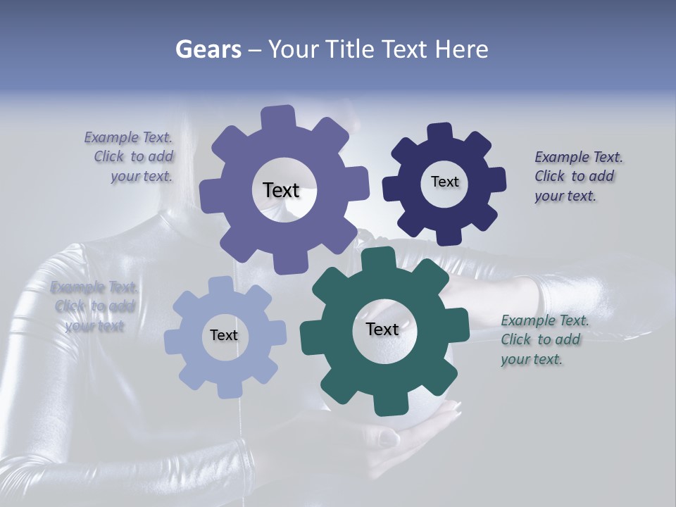 Woman Fashion Cyber PowerPoint Template