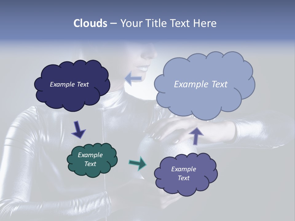 Woman Fashion Cyber PowerPoint Template