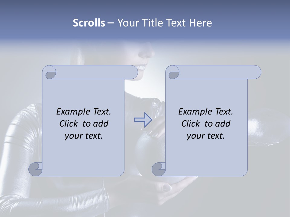 Woman Fashion Cyber PowerPoint Template
