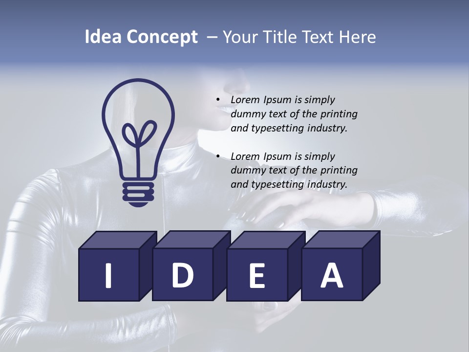 Woman Fashion Cyber PowerPoint Template